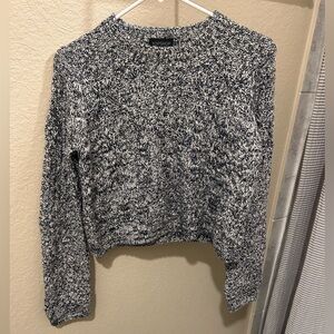 Topshop Marled Knit Crop Sweater